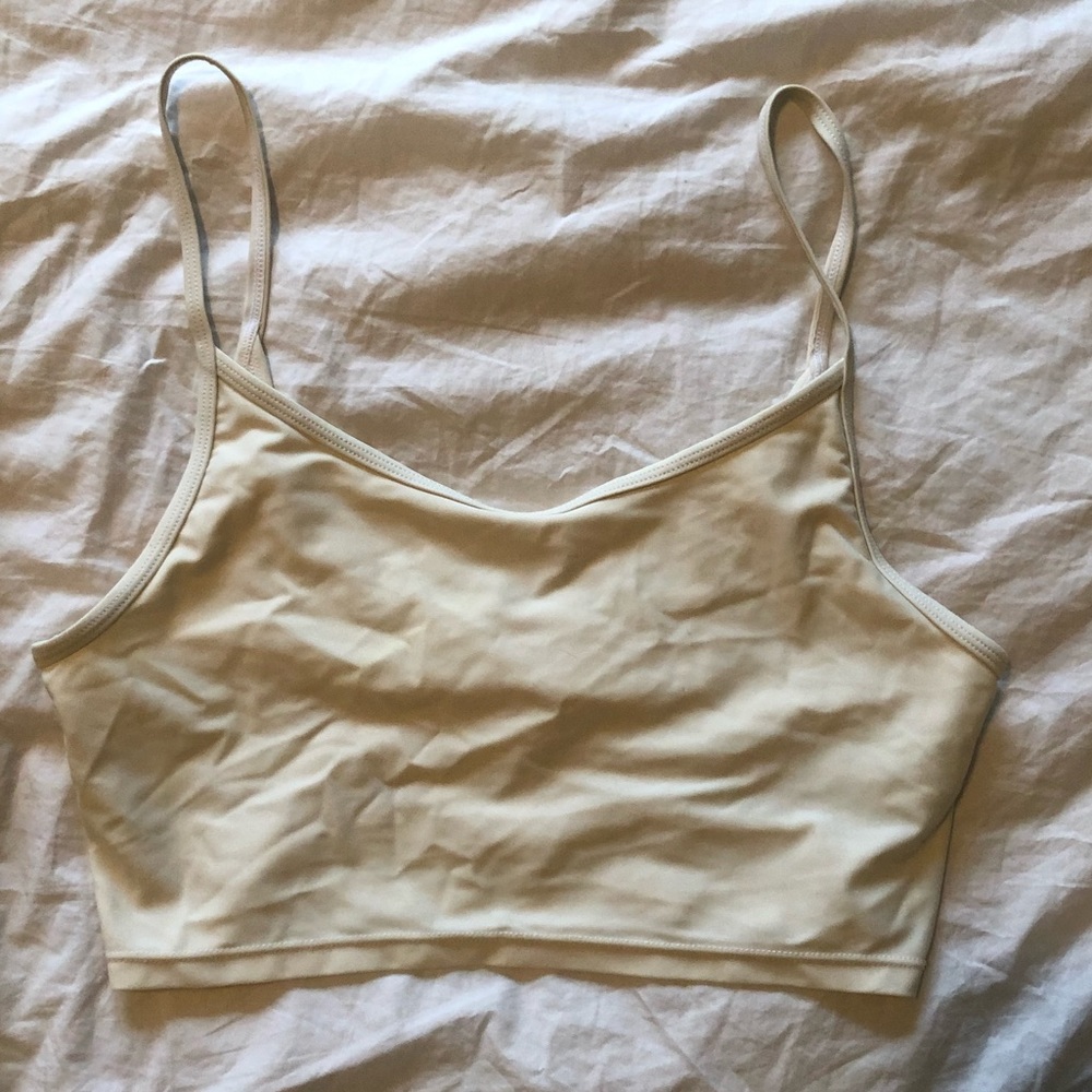 White swimsuit top